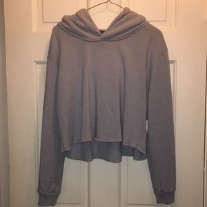 Soft cropped brandy hoodie!